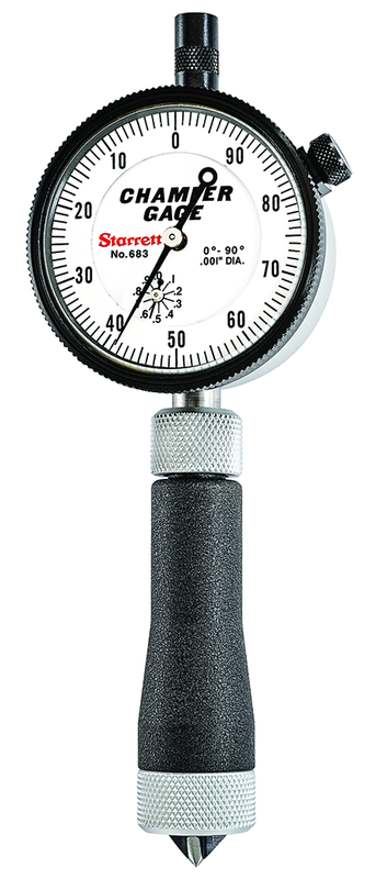 #683-2Z Internal Chamfer Gage 0-90 Degree - Exact Industrial Supply