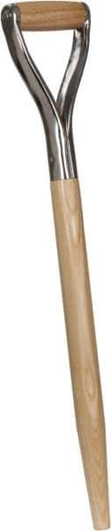 True Temper - 25" Long, D-Grip Ash Garden Tool Replacement Handle - Straight, Shoulder Style Handle, Compatible with Scoops - Exact Industrial Supply