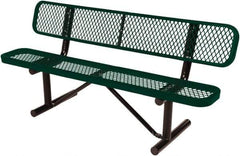 Vestil - 8' Long x 20" Wide, Steel Bench Seat - Exact Industrial Supply