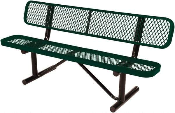 Vestil - 6' Long x 20" Wide, Steel Bench Seat - Exact Industrial Supply