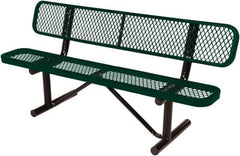 Vestil - 6' Long x 20" Wide, Steel Bench Seat - Exact Industrial Supply
