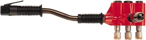 Chicago Pneumatic - 2,400 BPM, 0.92" Bore Diam, Pneumatic Pistol Grip Needle Scaler - 1/8" Needle Diam, 7" Needle Length, 1" Stroke Length, 13.9 CFM, 90 psi, 1/4 NPT Inlet - Exact Industrial Supply