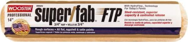 Wooster Brush - 3/4" Nap, 14" Wide Paint Roller - Rough Texture, Synthetic Knit - Exact Industrial Supply