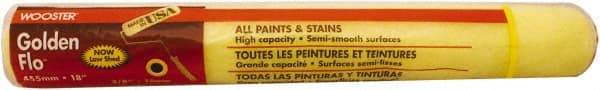 Wooster Brush - 3/8" Nap, 18" Wide Paint Roller - Medium Texture, Synthetic Knit - Exact Industrial Supply