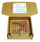 50 pc 38A60-P 1/8" Spdle Pacesetter Mtd. Point Kit contains 5 each of B42; B52; B97; B122; B131; W154; W164; W185; W215 Pacesetter and W163 A80-HBF3 - Exact Industrial Supply