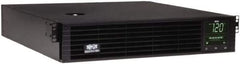 Tripp-Lite - 20 Amp, 3,000 VA, Tower & Rack Mount Line Interactive Backup Uninterruptible Power Supply - Backup 3 min with Full Load & 10 min with Half Load, 120 VAC Input & Output, 2,880 Watt Output, 1 Phases, 8 Outlets - Exact Industrial Supply