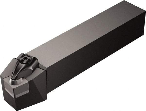 Sandvik Coromant - DCRN, Right Hand Cut, 15° Lead Angle, 1" Shank Height x 1" Shank Width, Negative Rake Indexable Turning Toolholder - 6" OAL, CNGQ 12 07 08 Insert Compatibility, Series T-Max P - Exact Industrial Supply