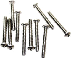 Acorn Engineering - #8-32, 1-1/4" Long Phillips Drive Machine Screw - Round Head, Grade 18-8 Stainless Steel, Uncoated - Exact Industrial Supply