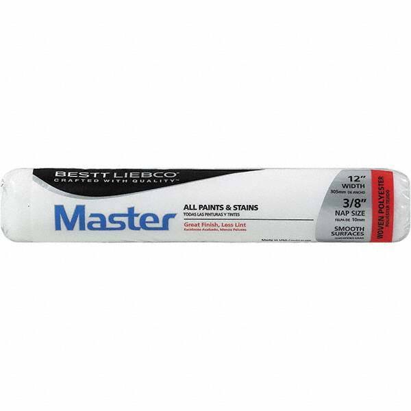 Bestt-Liebco - 3/8" Nap, 12" Wide Paint Roller Cover - Smooth Texture, Woven Polyester - Exact Industrial Supply