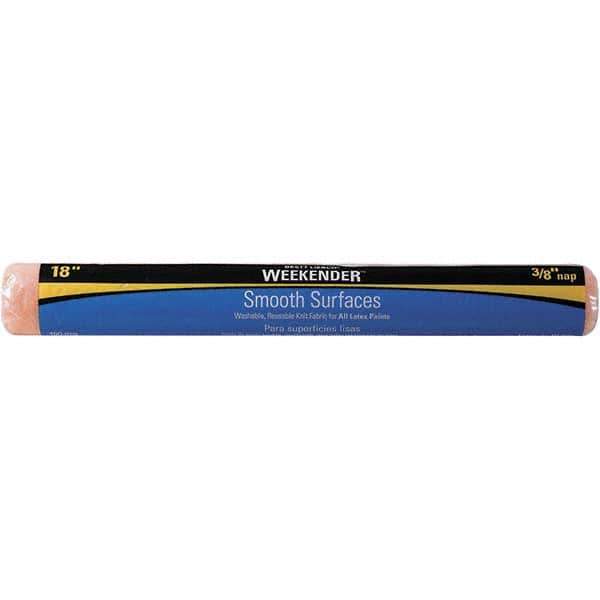 Bestt-Liebco - 3/8" Nap, 18" Wide Paint Roller Cover - Smooth Texture, Polyester - Exact Industrial Supply