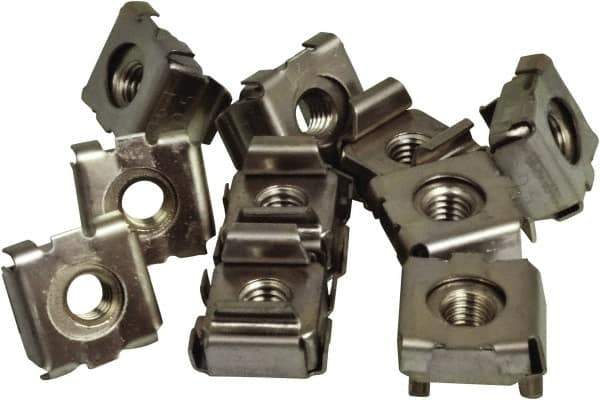 Acorn Engineering - #10-32 Screw, Stainless Steel Standard U Nut - Uncoated - Exact Industrial Supply