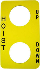 Square D - Legend Plate - Raise-Lower - Exact Industrial Supply