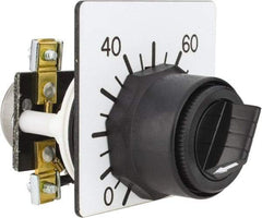 Square D - 5,000 Ohm, 30mm, 300 VAC Potentiometer - 2 Watts, Nonilluminated, Knob Operated, NEMA 4, 13 - Exact Industrial Supply