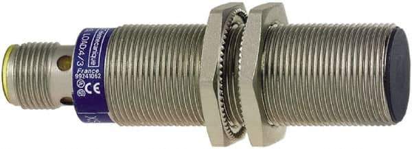 Telemecanique Sensors - PNP, 5mm Detection, Cylinder, Inductive Proximity Sensor - 3 Wires, IP67, 12 to 24 VDC, M18x1 Thread, 70mm Long - Exact Industrial Supply