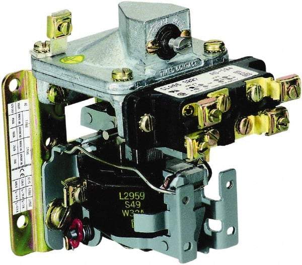 Schneider Electric - 0.1 sec to 1 min Indoor Pneumatic Timer - 600 VAC, 50/60 Hz, - Exact Industrial Supply