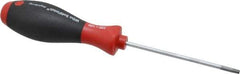 Wiha - T20 Torx Driver - 100mm Blade Length, 8-1/4" OAL, Ergonomic Handle - Exact Industrial Supply