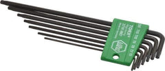 Wiha - 7 Piece T6 to T20 Flag-Style Torx Key Set - T6, T7, T8, T9, T10, T15, T20 Torx Size - Exact Industrial Supply