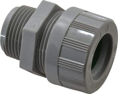 Woodhead Electrical - 22.23 to 25.4mm Capacity, Liquidtight, Straight Strain Relief Cord Grip - 1 NPT Thread, Nylon - Exact Industrial Supply