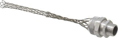 Woodhead Electrical - 19.05 to 22.23mm Capacity, Liquidtight, Straight Strain Relief Cord Grip - 3/4 NPT Thread, 9-1/2" Long, Aluminum - Exact Industrial Supply