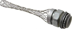Woodhead Electrical - Liquidtight, Straight Strain Relief Cord Grip - 2 NPT Thread, 7-1/2" Long, Iron & Zinc-plated Steel - Exact Industrial Supply
