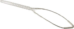 Woodhead Electrical - 0.62 to 0.74 Inch Cable Diameter, Tinned Bronze, Single Loop Support Grip - 19 Inch Long, 960 Lb. Breaking Strength, 11 Inch Mesh Length - Exact Industrial Supply