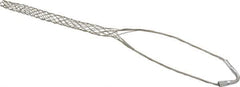 Woodhead Electrical - 1 to 1.24 Inch Cable Diameter, Tinned Bronze, Single Loop Support Grip - 15 Inch Long, 1,680 Lb. Breaking Strength, 15 Inch Mesh Length - Exact Industrial Supply
