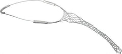 Woodhead Electrical - 0.96 to 1-1/4 Inch Cable Diameter, Galvanized Steel, Single Loop Support Grip - 20 Inch Long, 1,900 Lb. Breaking Strength, 11 Inch Mesh Length - Exact Industrial Supply