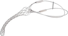 Woodhead Electrical - 0.96 to 1-1/4 Inch Cable Diameter, Galvanized Steel, Locking Bale and Universal Loop Support Grip - 28 Inch Long, 1,900 Lb. Breaking Strength, 11 Inch Mesh Length - Exact Industrial Supply