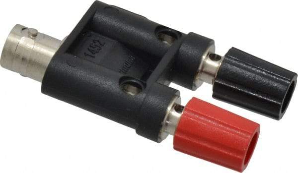 Pomona - Black Electrical Test Equipment Adapter - Use with Female BNC to Stackable Binding Posts - Exact Industrial Supply