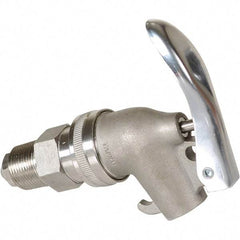 Vestil - 3/4" NPT Stainless Steel Adjustable Drum Faucet - 6" Long Extension - Exact Industrial Supply