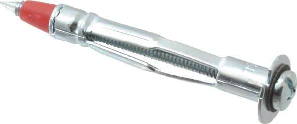Powers Fasteners - #6 Screw, 1/8" Diam, 2-3/8" Long, 1/2 to 3/4" Thick, Sleeve Drywall & Hollow Wall Anchor - Steel, Use in Concrete, & Masonry, Drywall, Plywood & Wallboard - Exact Industrial Supply