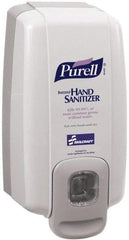 Ability One - 1000 mL Liquid Hand Sanitizer Dispenser - Plastic, Hanging, Gray - Exact Industrial Supply