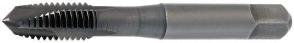 OSG - #6-32 UNC, 3 Flute, Oxide Finish, Powdered Metal Spiral Point Tap - Plug Chamfer, Right Hand Thread, 2" OAL, 11/16" Thread Length, 0.141" Shank Diam, Series 312NI - Exact Industrial Supply