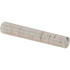 Value Collection - Size 4, 0.2188" Small End Diam, 0.25" Large End Diam, Uncoated Steel Taper Pin - Grade C-12L14, 1-1/2" OAL, 1-1/2 Pin Length - Exact Industrial Supply