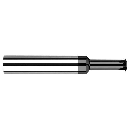 0.0440″ Cutter Diameter × 0.0930″ (3/32″) Reach Carbide Single Form #0 Thread Milling Cutter, 2 Flutes, Amorphous Diamond Coated - Exact Industrial Supply