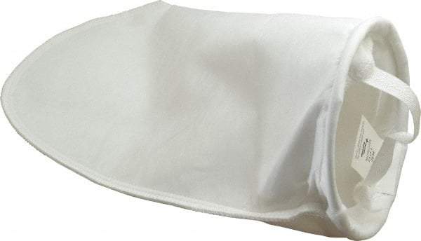 Pentair - 100 Micron, Size 1, 70 GPM Max Flow, High Efficiency Bag Filter - 7 Inch Diameter, 16-1/2 Inch Long, 2 Sq. Ft. - Exact Industrial Supply