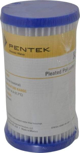 Pentair - 2-5/8" OD, 30µ, Non-Woven Polyester Pleated Cartridge Filter - 4-7/8" Long, Reduces Sediments - Exact Industrial Supply