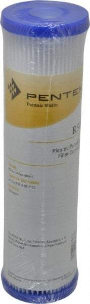 Pentair - 2-5/8" OD, 50µ, Non-Woven Polyester Pleated Cartridge Filter - 9-3/4" Long, Reduces Sediments - Exact Industrial Supply