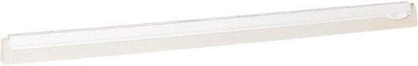 Vikan - 28" Foam Rubber Blade Squeegee Refill - Double Edge, White, Plastic Holder - Exact Industrial Supply