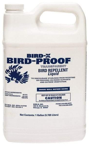 Bird-X - 1 Gal Liquid Bird Repellent - Targets Birds - Exact Industrial Supply