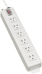 Tripp-Lite - 6 Outlets, 120 VAC15 Amps, 15' Cord, Power Outlet Strip - Keyhole, Tab Mount, 5-15 NEMA Configuration, 13-3/4" Strip - Exact Industrial Supply