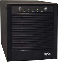 Tripp-Lite - 20 Amp, 2,200 VA, Tower Mount Line Interactive Backup Uninterruptible Power Supply - Backup 5 min with Full Load & 12 min with Half Load, 120 VAC Input & Output, 1,600 Watt Output, 1 Phases, 8 Outlets - Exact Industrial Supply