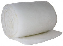 Made in USA - 15' Long x 14" Wide x 1/2" Thick Polyester Media Air Filter Media Roll - MERV 4, 78% Arrestance Efficiency, 500 FPM Max Air Flow, 0.08" wpg Init Resist, 1" wpg Final Resist, 30% Particle Capture Efficiency, Use with Cambridge - Exact Industrial Supply