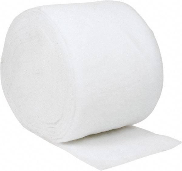 Made in USA - 135' Long x 25" Wide x 1/2" Thick Polyester Media Air Filter Media Roll - MERV 4, 78% Arrestance Efficiency, 500 FPM Max Air Flow, 0.08" wpg Init Resist, 1" wpg Final Resist, 30% Particle Capture Efficiency, Use with Continental - Exact Industrial Supply