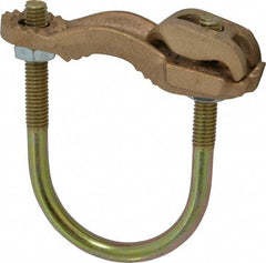 Thomas & Betts - 4 to 4/0 AWG Compatible U-bolt Rod Clamp - Bronze, CSA Certified, UL File E3060, UL Listed - Exact Industrial Supply