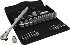 Wera - 1/2" Drive Standard Socket Set - 3/8 to 13/16" - Exact Industrial Supply
