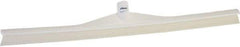 Vikan - 27.56" Rubber Blade Floor Squeegee - Single Edge, White, Plastic Holder - Exact Industrial Supply