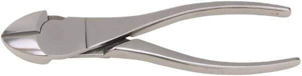 Aven - 7" OAL, 12 AWG Capacity, Diagonal Cutter - 3/4" Jaw Length x 5/8" Jaw Width, Oval Head, Stainless Steel Handle - Exact Industrial Supply