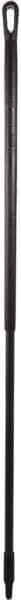 Vikan - 59 x 1-1/4" Fiberglass Squeegee Handle - European Threaded Connection, Black - Exact Industrial Supply