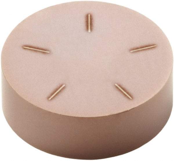 Seco - RNMN32 Grade CBN400C PCBN Turning Insert - TiSiN Finish, Round, 3/8" Inscr Circle, 1/8" Thick - Exact Industrial Supply